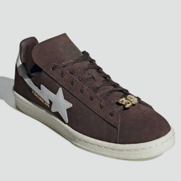 adidas Originals Campus 80s A Bathing Ape BAPE Men Us 8.5 US Brown White 42 EUR main image 8